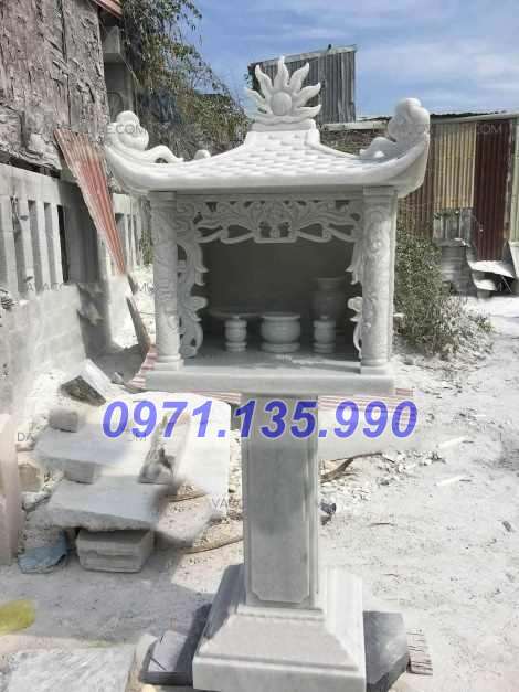 Cây hương đá - Mẫu miếu bàn thờ thiên bằng đá đẹp bán Bắc Ninh